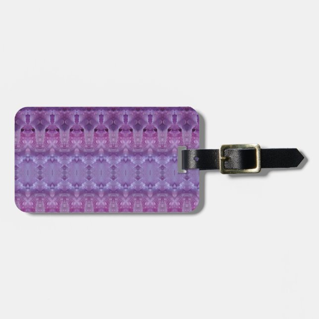 Etiqueta De Bagagem Lavanda Ikat 12 (Frente Horizontal)