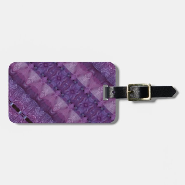 Etiqueta De Bagagem Lavanda Ikat 13 (Frente Horizontal)