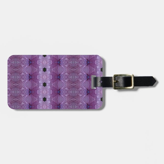 Etiqueta De Bagagem Lavanda Ikat 2 (Frente Horizontal)