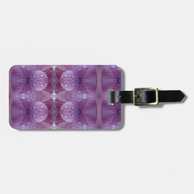 Etiqueta De Bagagem Lavanda Pouf (Frente Horizontal)