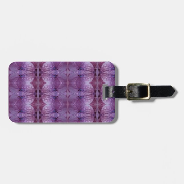 Etiqueta De Bagagem Lavanda Pouf (Frente Horizontal)