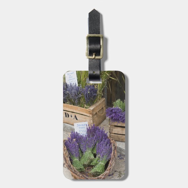 Etiqueta De Bagagem Lavendar para venda, Provence, França (Frente Vertical)