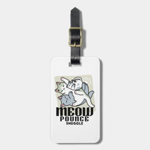 Etiqueta De Bagagem Lazer - Design de Gatos Preguiçosos