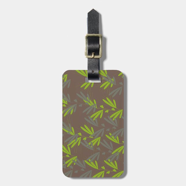 Etiqueta De Bagagem leaf (Frente Vertical)