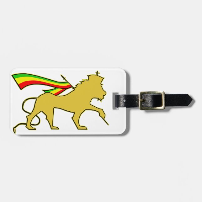 Etiqueta De Bagagem Leão De Judah (Frente Horizontal)