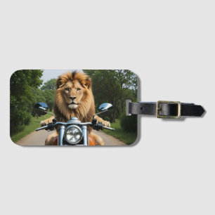 Etiqueta De Bagagem Leão na moto