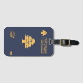 Etiqueta De Bagagem Lebanon passport