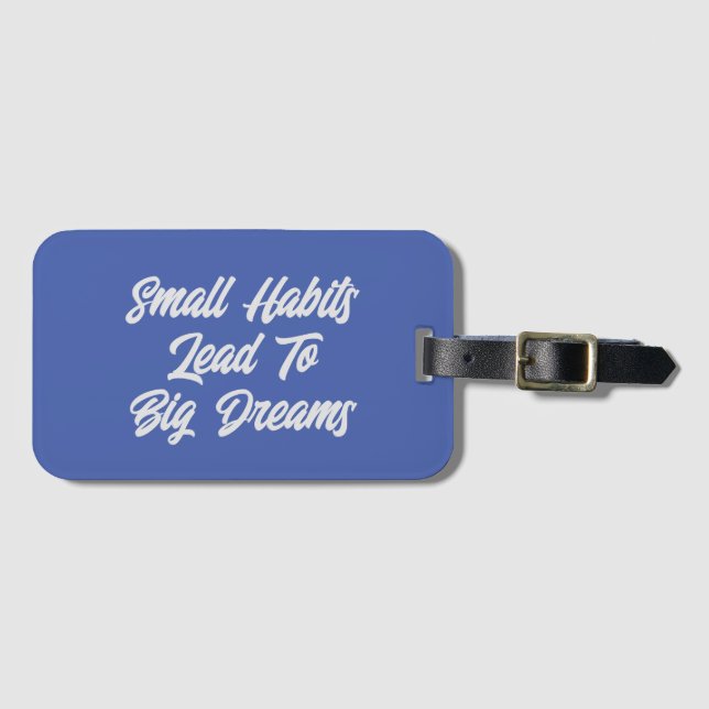 Etiqueta De Bagagem Legal citação de texto inspiracional (Frente Horizontal)