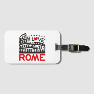 Etiqueta De Bagagem Legal Eu Amo Roma Itália Colosseum Viagem