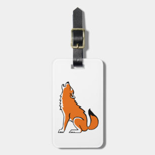 Etiqueta De Bagagem Legal Red WOLF - Guerreiro da Vida Selvagem - Etiq