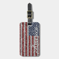Legal trendy America flag brilhando brilho falso