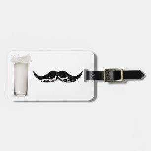 Etiqueta De Bagagem Leite bigode