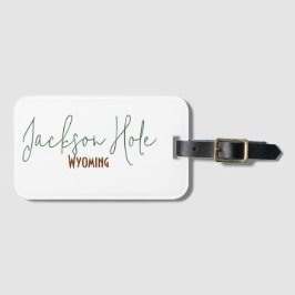 Etiqueta De Bagagem Lembrança de viagem Jackson Hole, Wyoming