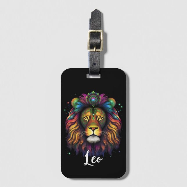 Etiqueta de Bagagem Leo Lion (Frente Vertical)