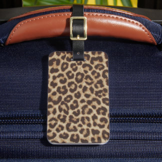Etiqueta De Bagagem Leopard Print Luggage Tag