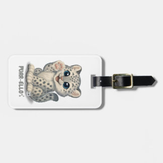 Etiqueta De Bagagem Leopardo-das-neves - Ron-ronel