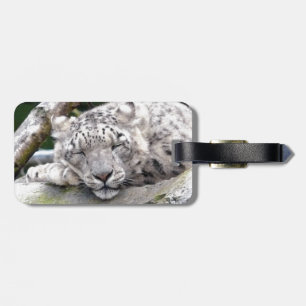 Etiqueta De Bagagem Leopardo de neve - bonito!