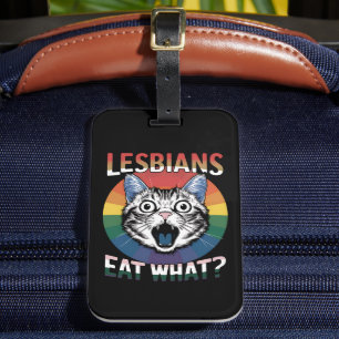 Etiqueta De Bagagem Lésbicas Comem Que Sinalizador do Orgulho LGBTQ do