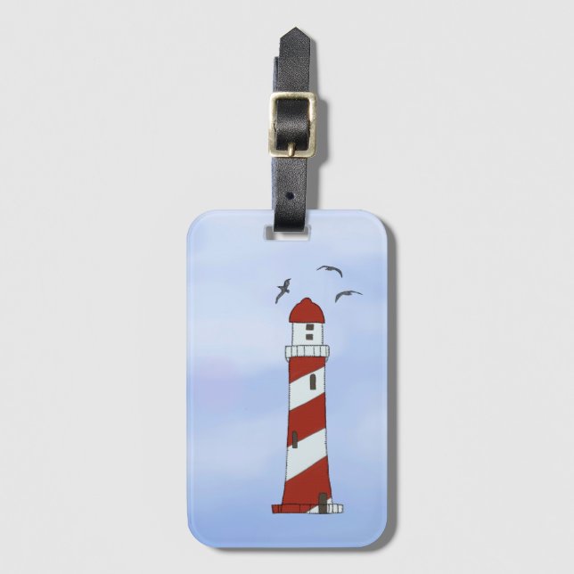 Etiqueta De Bagagem Leuchtturm (Frente Vertical)