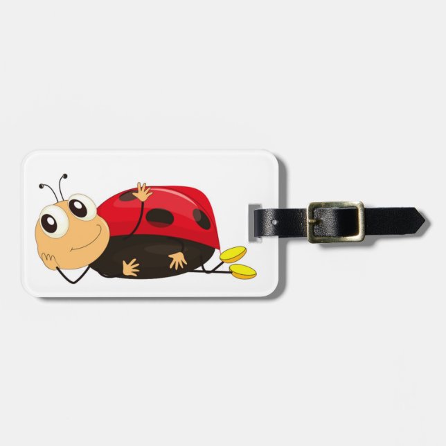 ETIQUETA DE BAGAGEM "LEVANDO ISSO FÁCIL" LADYBUG (Frente Horizontal)