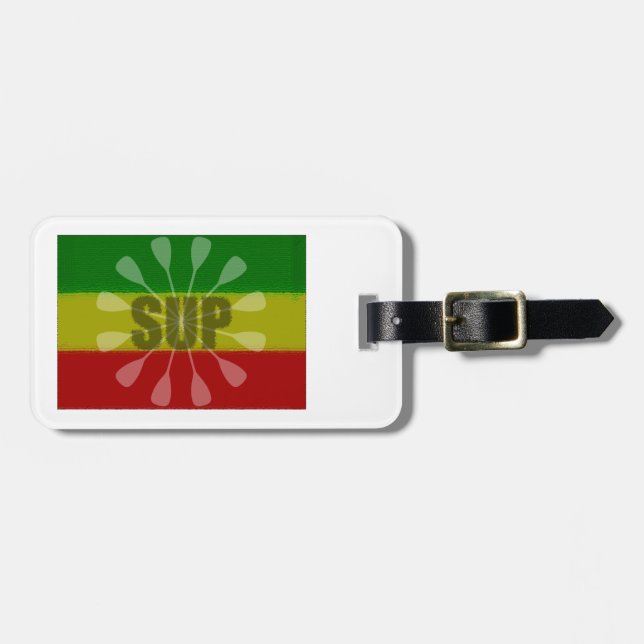 Etiqueta De Bagagem Levante-Se, Dobre-Se (Frente Horizontal)