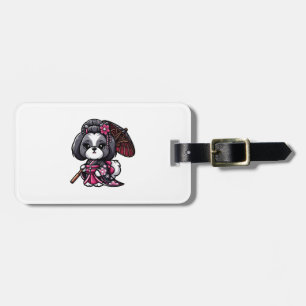 Etiqueta De Bagagem Lhasa Apso Dog Kimono