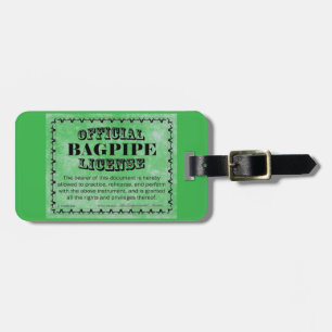 Etiqueta De Bagagem Licença de Bagpipe