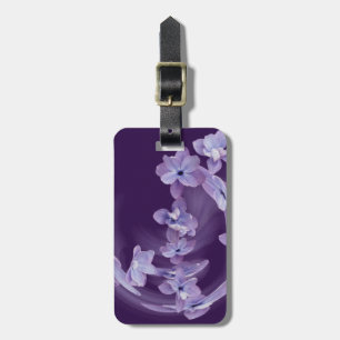 Etiqueta De Bagagem Lilac em círculo