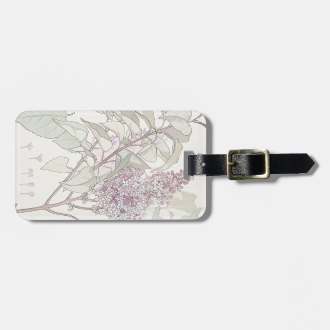 Etiqueta de Bagagem Lilática Personalizada (Frente Horizontal)