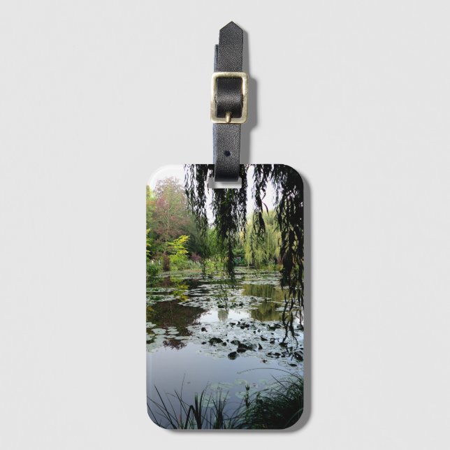 Etiqueta De Bagagem Lily Pond, Giverny, França (Frente Vertical)