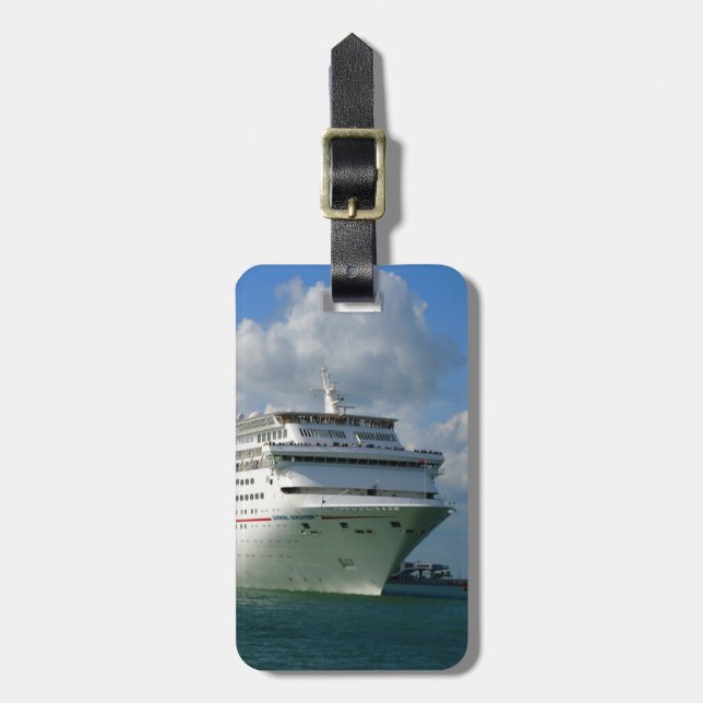 Etiqueta De Bagagem Limite para o costume do divertimento (Frente Vertical)