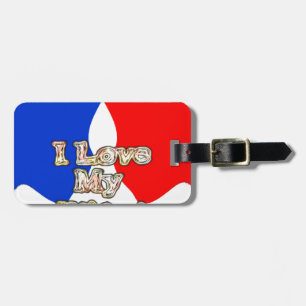 Etiqueta De Bagagem Linda bandeira francesa Hakuna Matata Eu amo minha