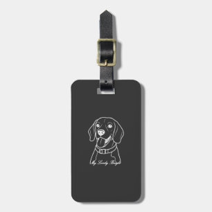 Etiqueta De Bagagem Lindo Beagle