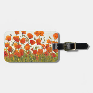 Etiqueta De Bagagem Linhas de Poppies I