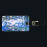 Etiqueta De Bagagem Lírios de Água Rosa Monet<br><div class="desc">Uma etiqueta de água cor-de-rosa monet contém lírios de água lindos,  cor-de-rosa,  flutuando num lago azul calmo com almofadas de lírios. Um presente de Monet excelente para fãs do impressionismo e da arte francesa. Inimpressionismo sereno na natureza com lindas flores e paisagem de lagoas cênicas.</div>