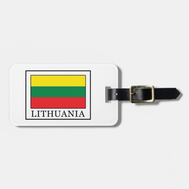 Etiqueta De Bagagem Lituânia (Frente Horizontal)