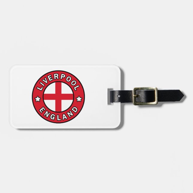 Etiqueta De Bagagem Liverpool England (Frente Horizontal)