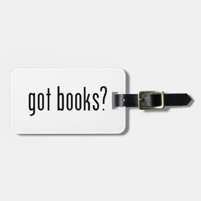 Etiqueta De Bagagem livros obtidos? (Frente Horizontal)