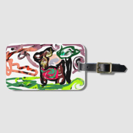 Etiqueta De Bagagem Llama Lazy