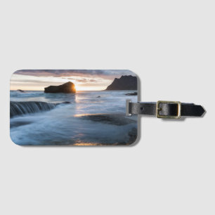 Etiqueta De Bagagem Lofoten Norway Midnight Sun