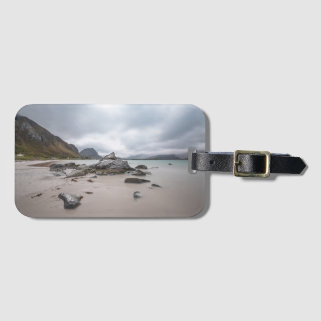 Etiqueta De Bagagem Lofoten Ramberg Beach (Frente Horizontal)