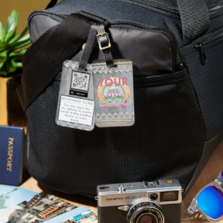 Etiqueta De Bagagem Logotipo comercial russo de marca de local de made