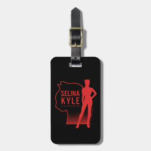 Etiqueta De Bagagem Logotipo de Contorno de Selina Kyle CatWomen