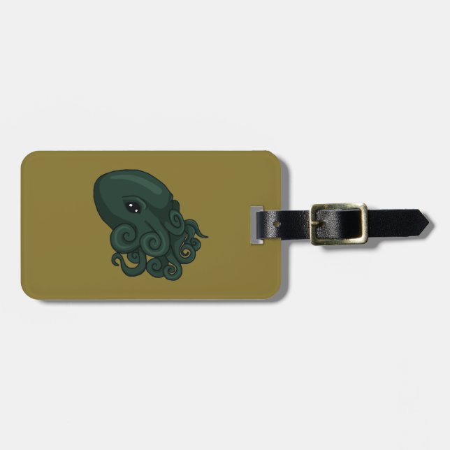 Etiqueta De Bagagem Logotipo de Cthulu (Frente Horizontal)