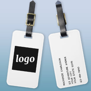 Etiqueta De Bagagem Logotipo de empresa minimalista