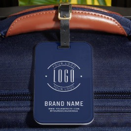Etiqueta De Bagagem logotipo de empresa personalizado moderno negócio