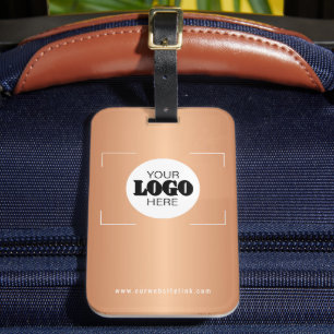Etiqueta De Bagagem Logotipo de negócios presente promocional metálico
