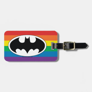 Etiqueta De Bagagem Logotipo do Batman Rainbow