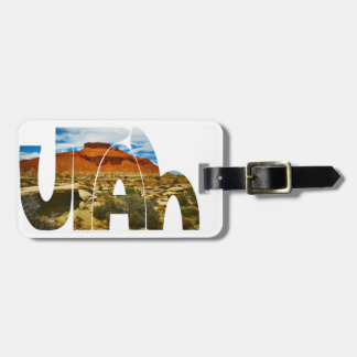 Etiqueta De Bagagem Logotipo do deserto de Utá