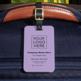 Etiqueta De Bagagem Logotipo e texto personalizados minimalistas simpl